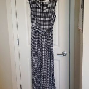 Calvin Klein black and white pant suit